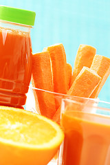 Image showing carrot juice