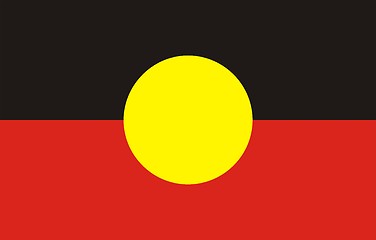 Image showing Aboriginal Flag