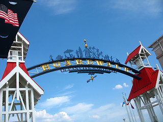 Image showing ocean city boardwalk 