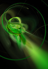 Image showing Abstract Green Twirl