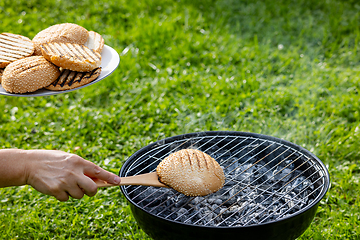 Image showing grilled burger bread