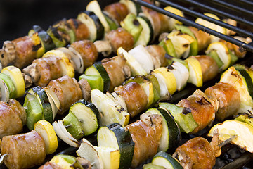 Image showing Shish Kebabs on the Grill