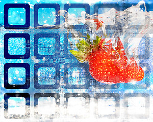 Image showing Strawberry Splash