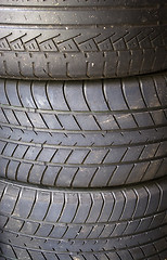 Image showing Stack of Tires