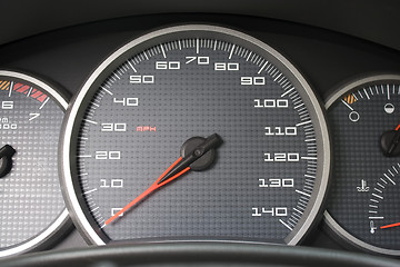 Image showing Car Dashboard Gauges