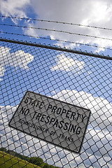 Image showing No Trespassing Sign