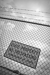 Image showing No Trespassing Sign