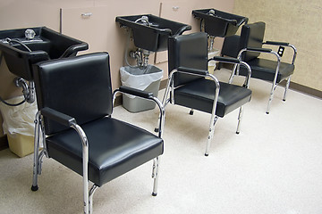 Image showing Salon Hair Sinks