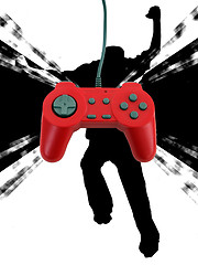 Image showing game controller w clipping path 