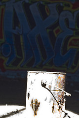 Image showing old paint bucket