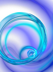 Image showing Abstract Liquid Swirl