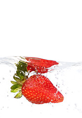 Image showing Strawberry In Water