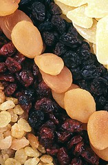 Image showing Dried fruits - background