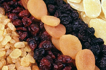 Image showing Dried fruits - background
