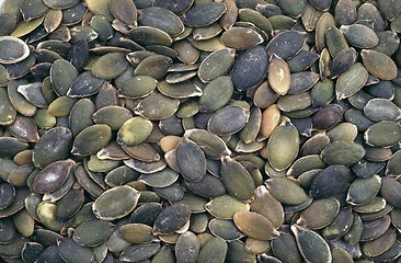 Image showing Pumpkin seeds - background