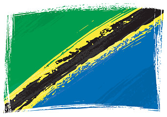 Image showing Grunge Tanzania flag