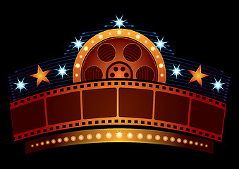 Image showing Cinema neon