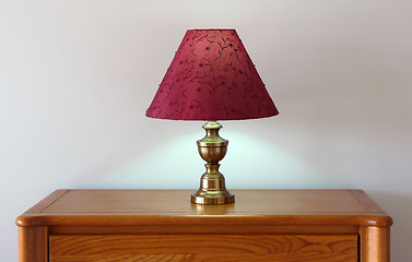 Image showing Lamp on a Dresser