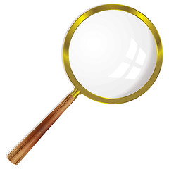 Image showing magnifying glass single
