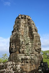 Image showing Faces at Bayon temple
