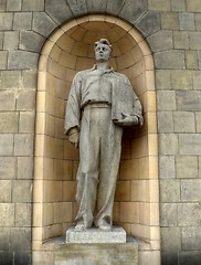 Image showing Socialist realism worker statue