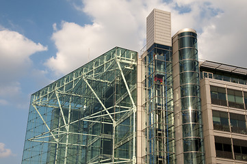 Image showing Glass office building