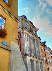 Image showing Old city street in Warsaw