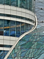 Image showing Glass roof reflection