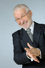 Image showing Portrait of happy senior businessman