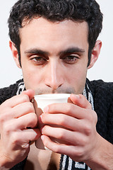 Image showing Man with cup