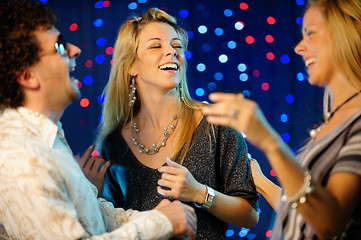 Image showing Friends clubbing