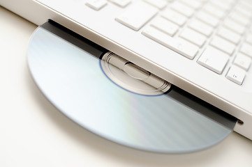 Image showing Laptop with DVD tray