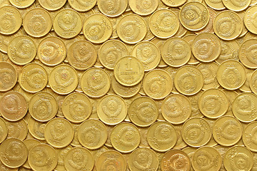 Image showing rows of coins