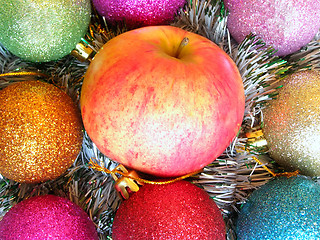 Image showing Christmas apple