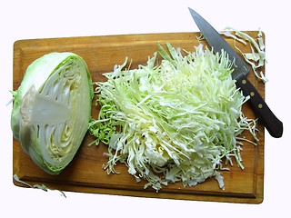 Image showing cabbage on the breadboard