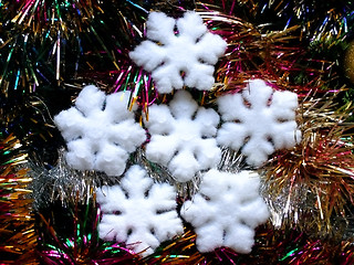 Image showing christmas snowflakes