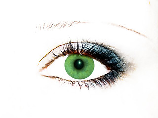 Image showing green eye