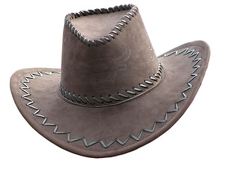 Image showing cowboy's hat over white