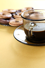 Image showing Cookies and coffee