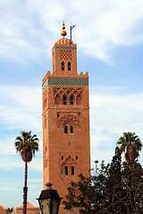 Image showing Koutoubia Mosque in Marrakech, Morocco