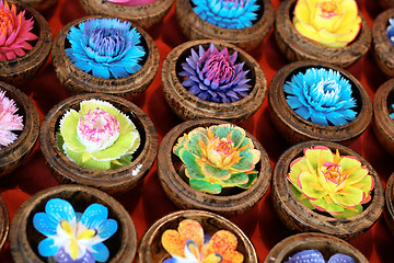 Image showing Flower candles