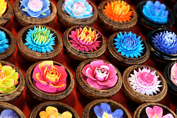 Image showing Flower candles