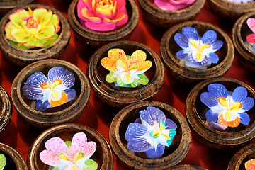 Image showing Flower candles