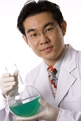 Image showing Asian Doctor With Test Tube