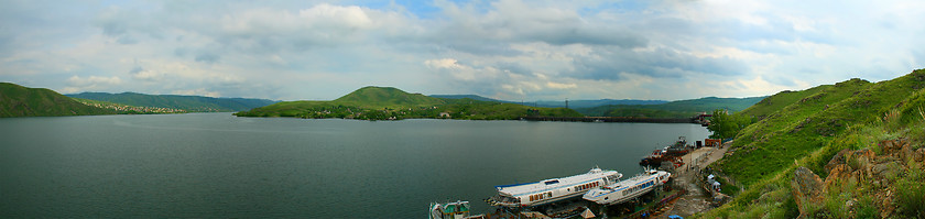 Image showing Panorama of the bay