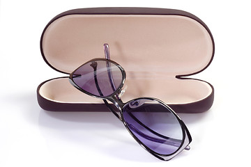 Image showing Sunglasses with spectacle case