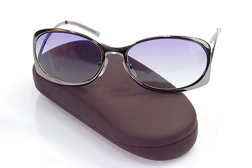 Image showing Sunglasses on spectacle case