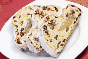 Image showing Slices of Stollen