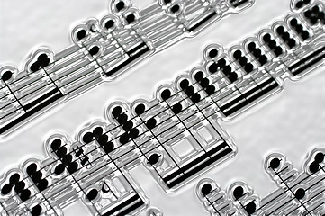 Image showing music notes in silver