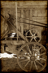 Image showing old farm machinery